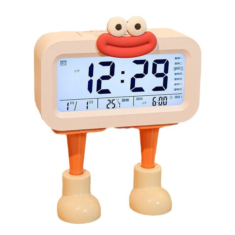 Reloj despertador sonido de despertador enorme in viento creativo reloj despertador inteligente dormitorio de estudiantes reloj despertador inteligente