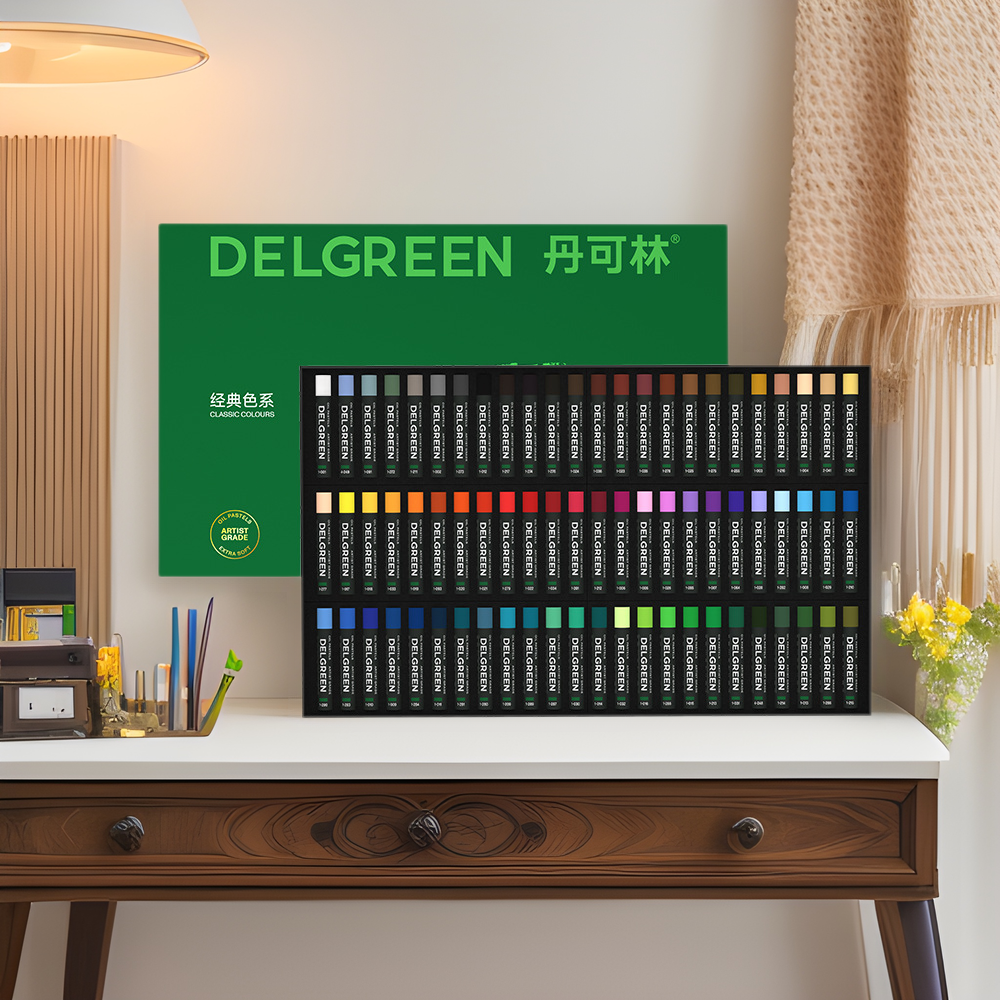 Dancolin color pesado palo de pintura al óleo super suave 24 color 48 lavable polvo de agua Morandi gris superior artista