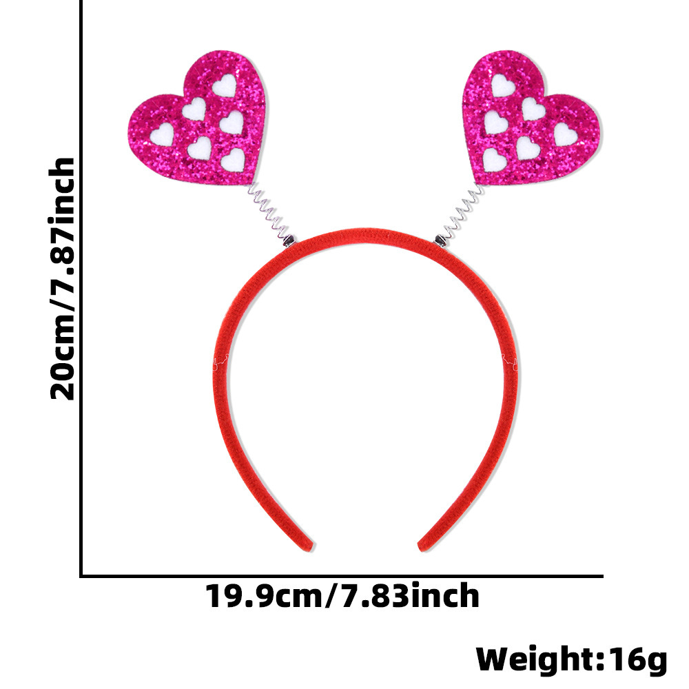 Europa y América nuevo estilo de un solo partido decoración diadema accesorios para el cabello bar decoraciones del Día de San Valentín amor diadema cabeza hebilla props