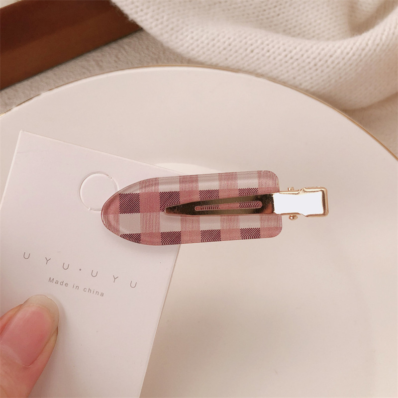 Retro francés simple clip de cabello maquillaje sin marcas clip de borde femenino de alta calidad clip de cabello lateral rompe temperamento clip de frisa adornamiento