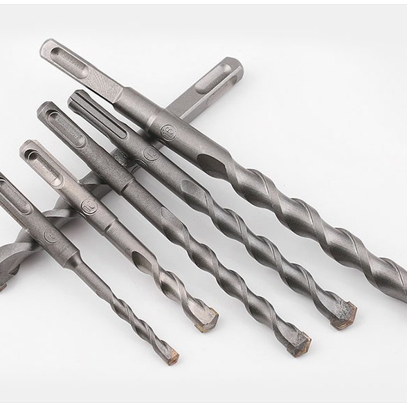 Square shank four-pit alloy electric hammer drill bit concrete through wall opening percussion drill bit wall opening drill bit