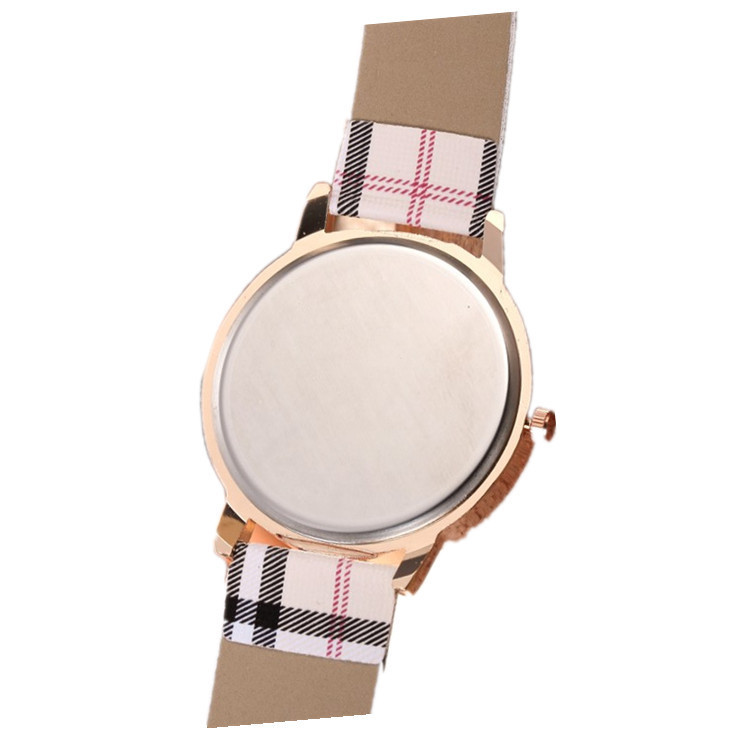 Factory wholesale fashion Scottish grid student watch casual cloth…