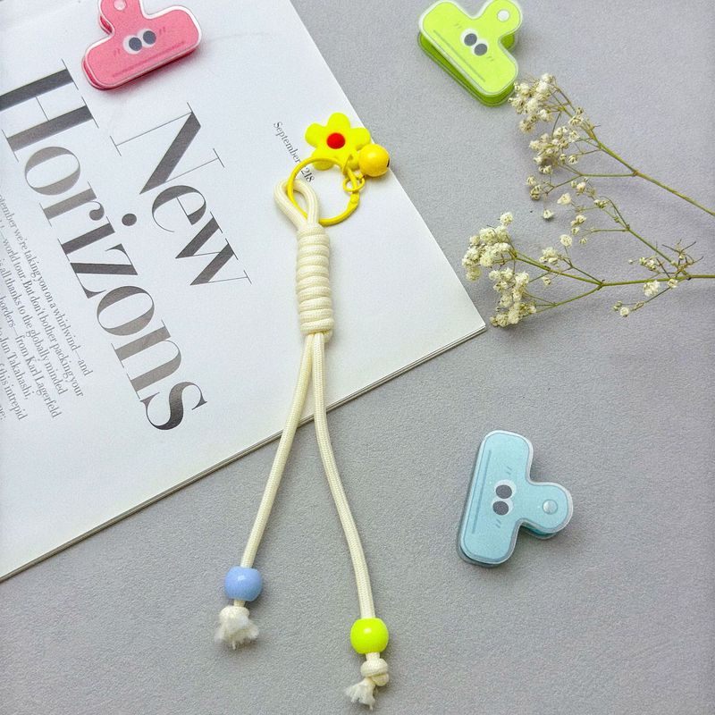 カラフルな編組バッグストラップ diy ビーズ手織り携帯電話ストラップジュエリーペンダント工芸品キーホルダー|undefined