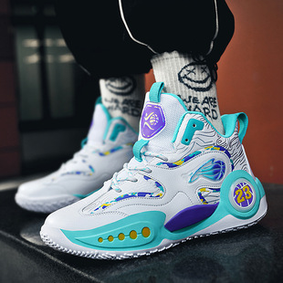 Basketball shoes 13-year-old high-top men's shoes students 7 sneaker big children 9 running shoes 6 training shoes 8 a generation of hair