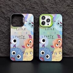 小怪獣家族はiphone16 pro携帯ケースアップル15proアニメ14欧米13かわいい12に適している