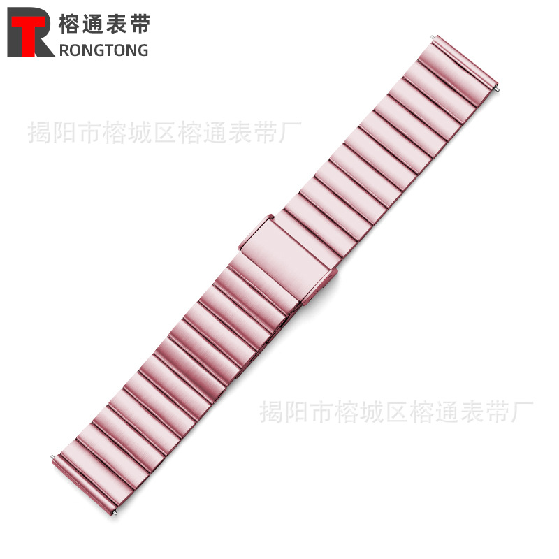 Adecuado para Apple correa de acero Apple iwatch 8/se/7/6 un grano Huawei hebilla metal correa de acero 4145