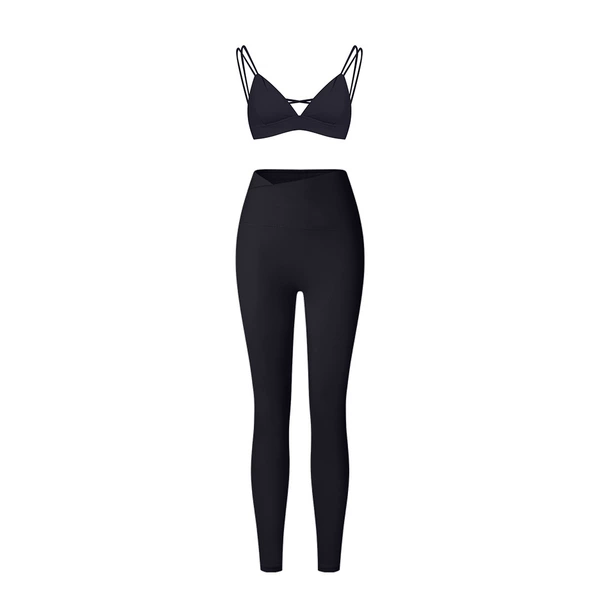 Bra, black trousers