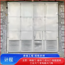 钢大门 工业变压器门 车间大门 仓库庭院隔音平移钢木双开大门