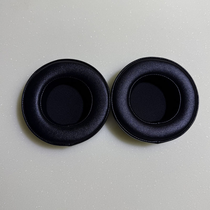 小羊皮圆形慢回弹记忆耳机套60758095100110头戴式通用加厚耳罩垫|undefined