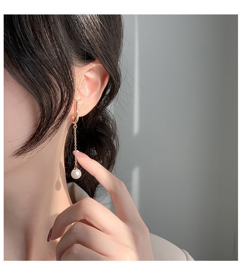 Mode Géométrique Matériaux Mixtes Placage Perles Artificielles Femmes Des Boucles D'oreilles 1 Paire display picture 4