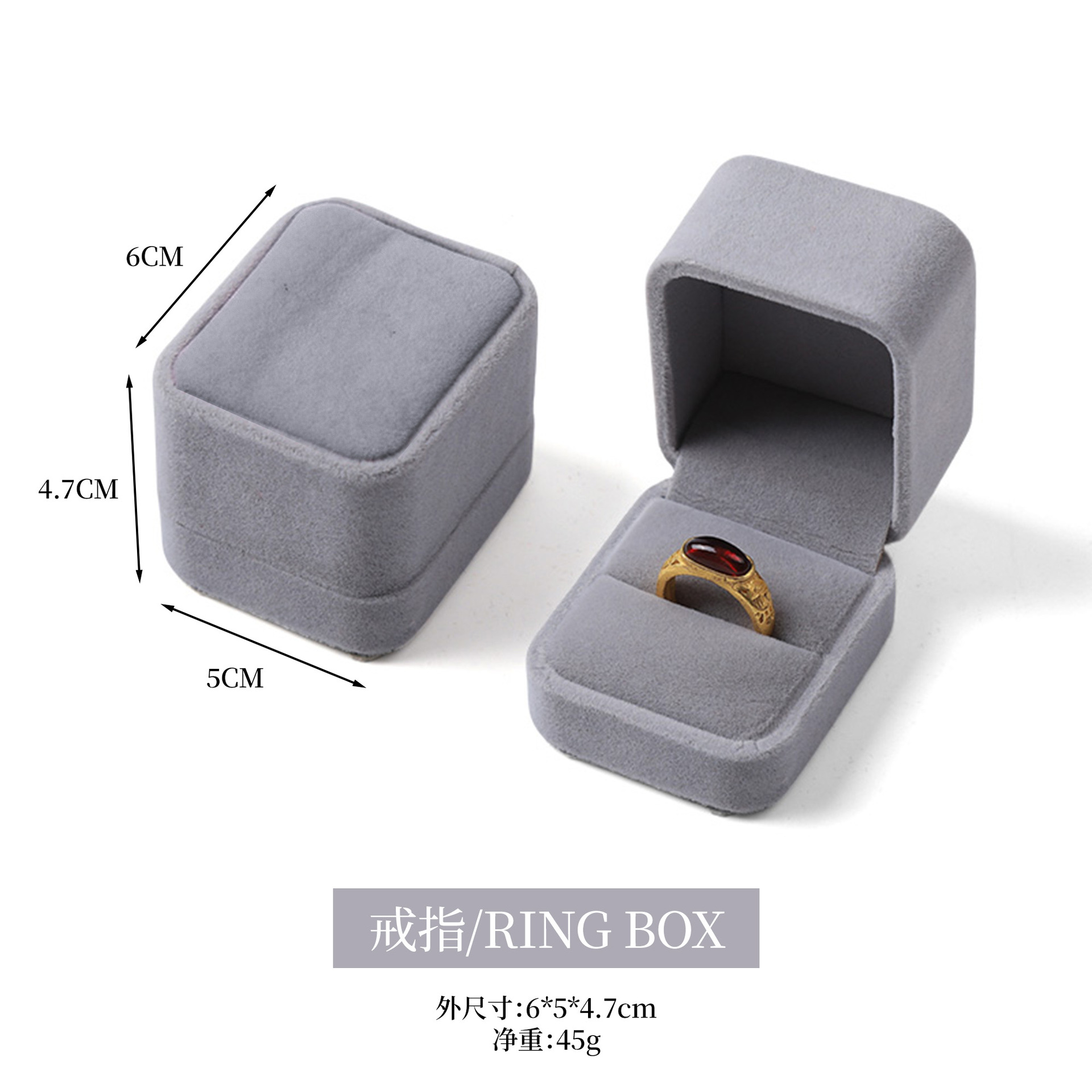 Nuevo joyero octogonal de terciopelo, caja para pendientes y anillos para el 25 aniversario, caja para guardar collares, pulseras y brazaletes con un toque de alta gama. image 27