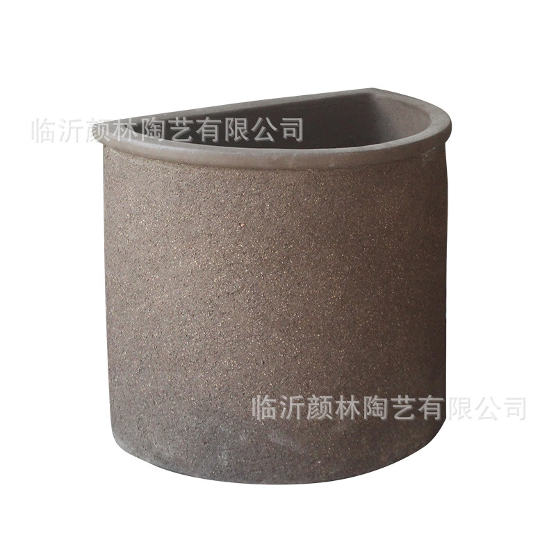 maceta de esquina de pared semicircular maceta de esquina colocada combinación de maceta de paisaje ahorro de espacio maceta de jardín simple