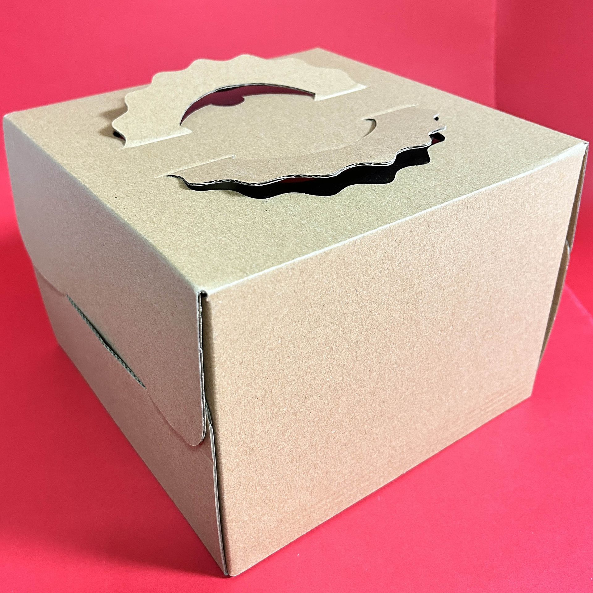 厂家直销特价4寸6寸8寸10寸12寸14寸牛皮纸蛋糕盒手提西点盒批发