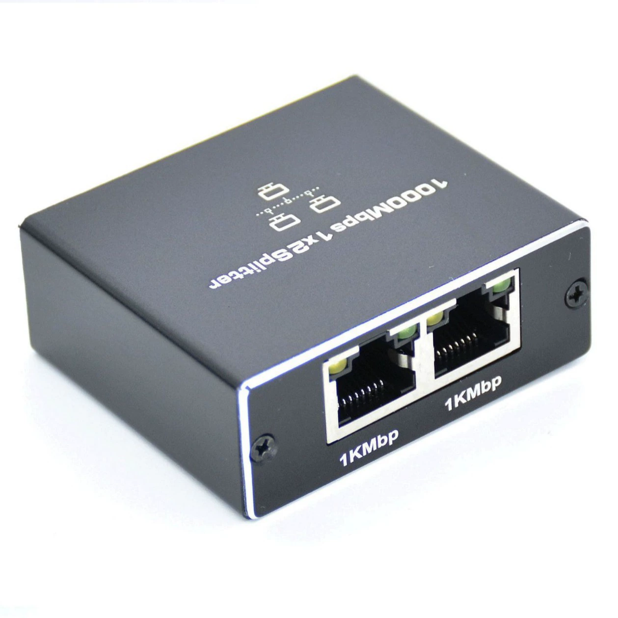 Gigabit network allocation device 1 point 2 broadband route one -point two -point wire RJ45 two computers at the same time at the same time
