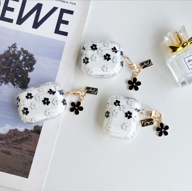 Glittery Transparent Protective Case for AirPods Pro 2, Tpu Full-Cover Case for Apple 4Th Generation Bluetooth Earphones