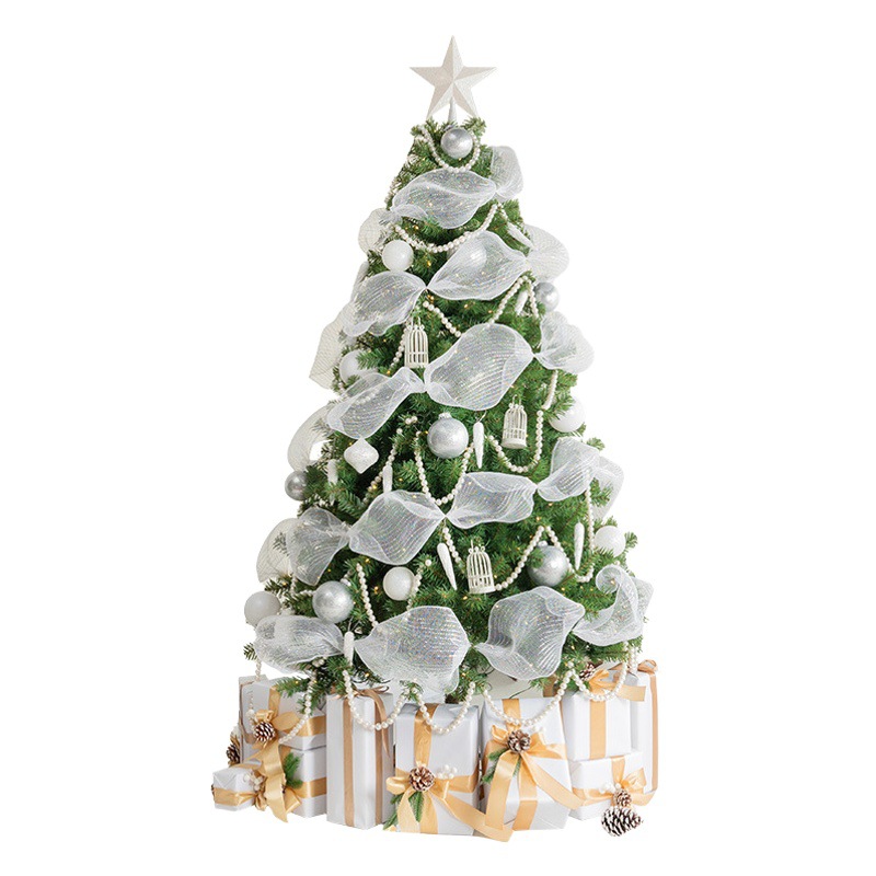 Árbol de navidad diy cifrado luminoso grande ins estilo decoración de alto grado nueva decoración de nochebuena