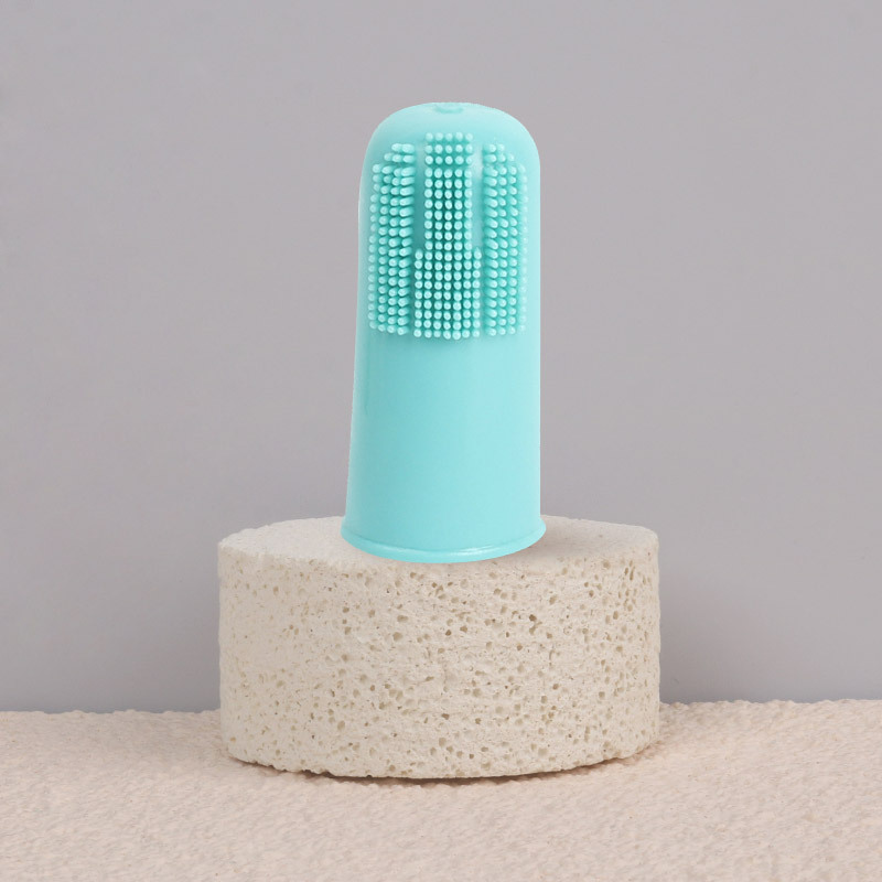 Cepillo de dientes de dedo para mascotas Cepillo de dientes de limpieza para perros Cepillo de dientes de limpieza bucal para gatos Cepillo de dientes para gatos Suministros para mascotas al por mayor