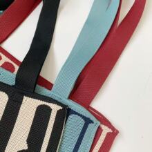 货号26A1391春夏新款日系可爱卡通兔头针织单肩包手提包