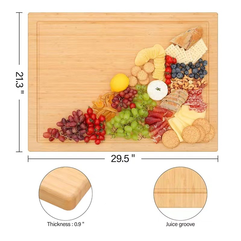 Tabla de cortar cuadrada doméstica de bambú encimera de cocina placa de tapa de estufa de gas altura ajustable tabla de cortar de madera de bambú tabla de cortar tabla de cortar