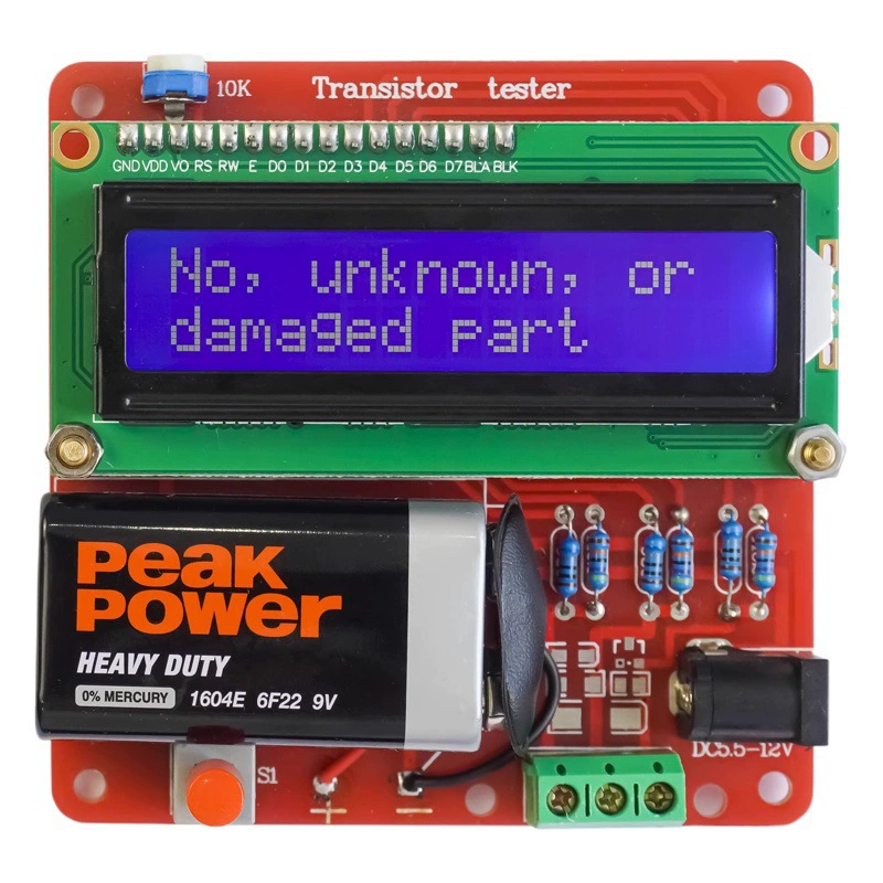 Тестер транзисторов M8 измеряет сопротивление, емкость, транзисторы, индукторы, измеритель ESR, цифровой DIY-комплект TJ-56-102