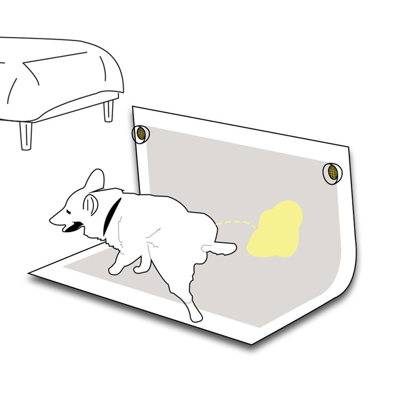 ペット犬おむつパッドホルダーペット磁気バックルシンプルな犬トイレおむつ犬尿吸引パッド固定バックル|undefined