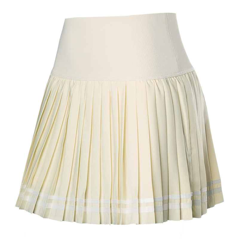 Vesta de tenis de mujer secado rápido vestido deportivo de fitness yoga bádminton cinturón forrado vestido corto de moda plegado image 11