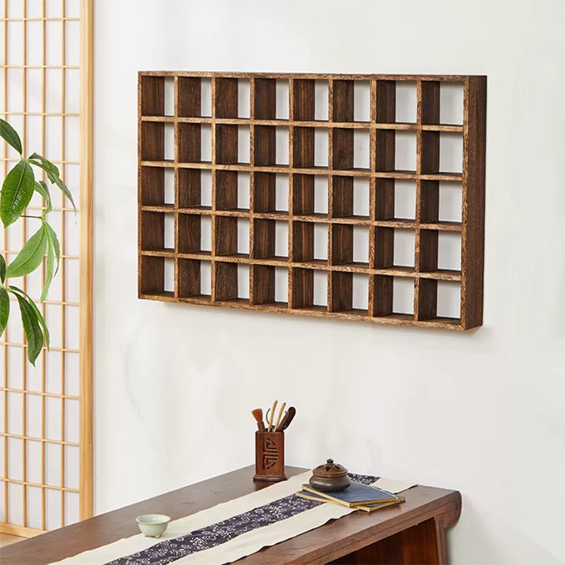 Настенная многоярусная полка для хранения 305 чайных чашек и чайных сервизов, винтажная сетчатая полка.