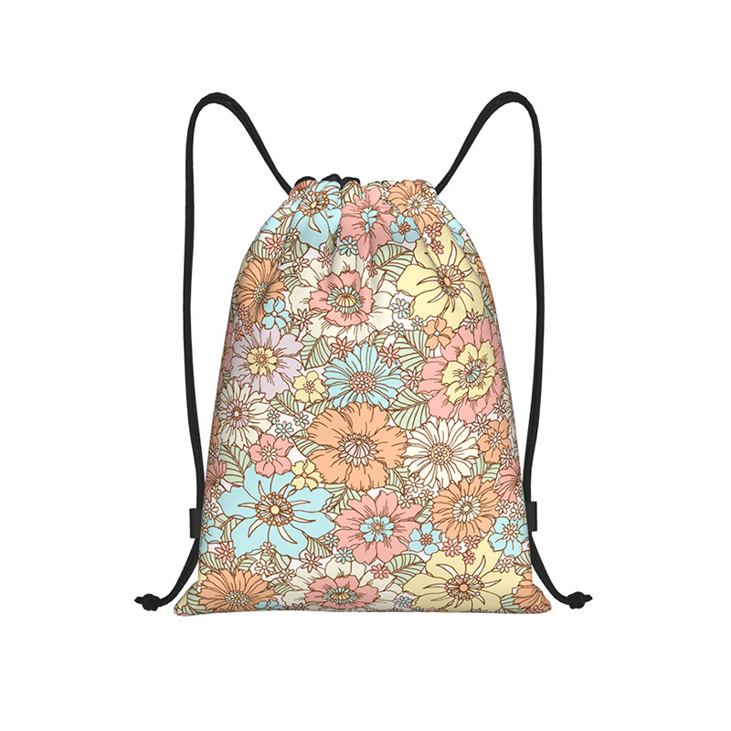 Bolsillo con cordón de poliéster transfronterizo logotipo personalizado doble bolsa con cordón deportivo bolsa con cordón de fitness bolsa de almacenamiento impresa bolsa de baloncesto