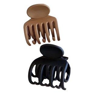 New high cranial top grip clip resin double layer high ponytail fixed hair clip Korean style shark clip sweet hair accessories