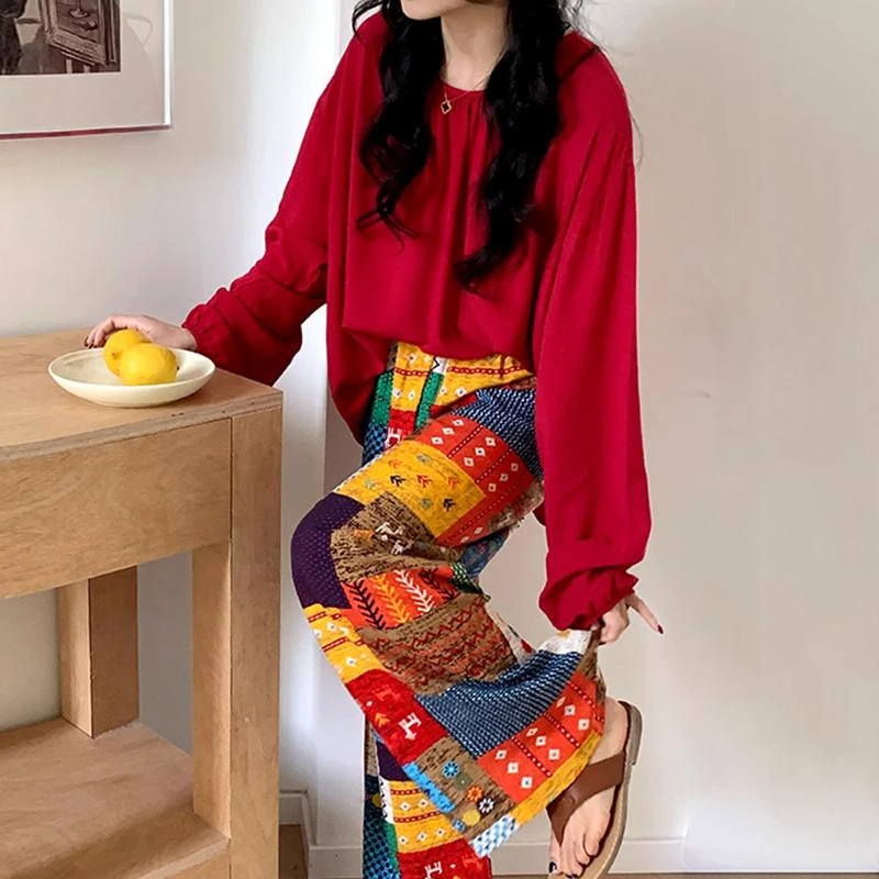 Cotton Silk Family Spring and Autumn Cotton Silk Pajamas for Women 2025 New Set Can Be Worn Outside Casual Long Sleeve Long Pants Women's Homewear