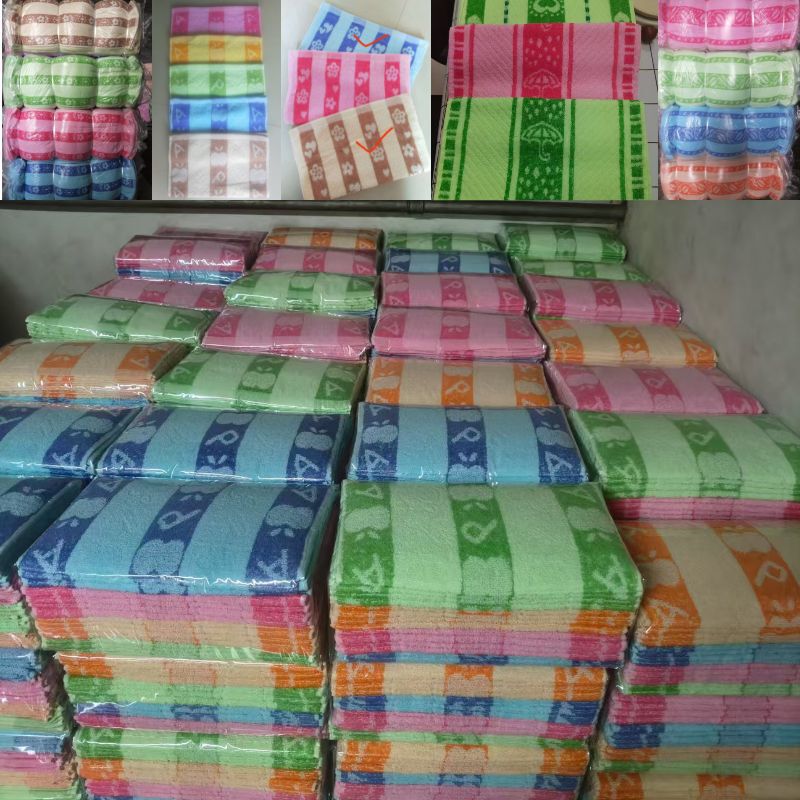 Export African Large Bath Towel 35*90 Towel Manufacturer Direct Sales Special Price Labor Protection Water-Absorbent Welfare Towel Wholesale