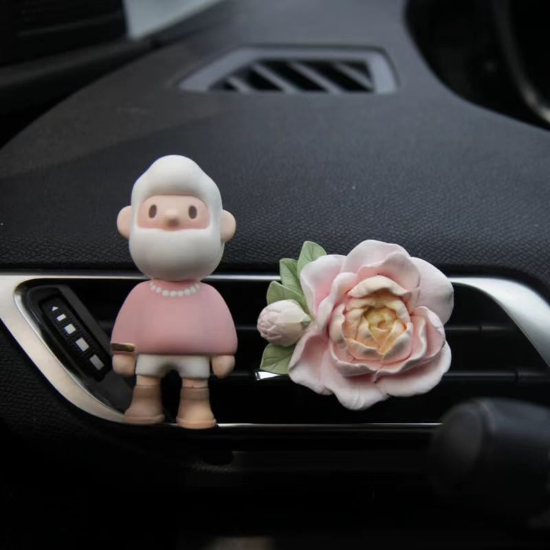 [リトルレッドブックと同じ] Xiaoxiangfeng Molly ライトラグジュアリーカスタムベビーバブルマート車のエアベント装飾品アロマセラピー|undefined