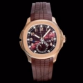 Brown dial rose gold case brown strap