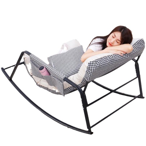Light Luxury Lazy Rocking Chair, Internet-Famous Balcony Model for Home Use—Perfect for Midday Naps, Luxurious & Widened Design Inspired by Influencers