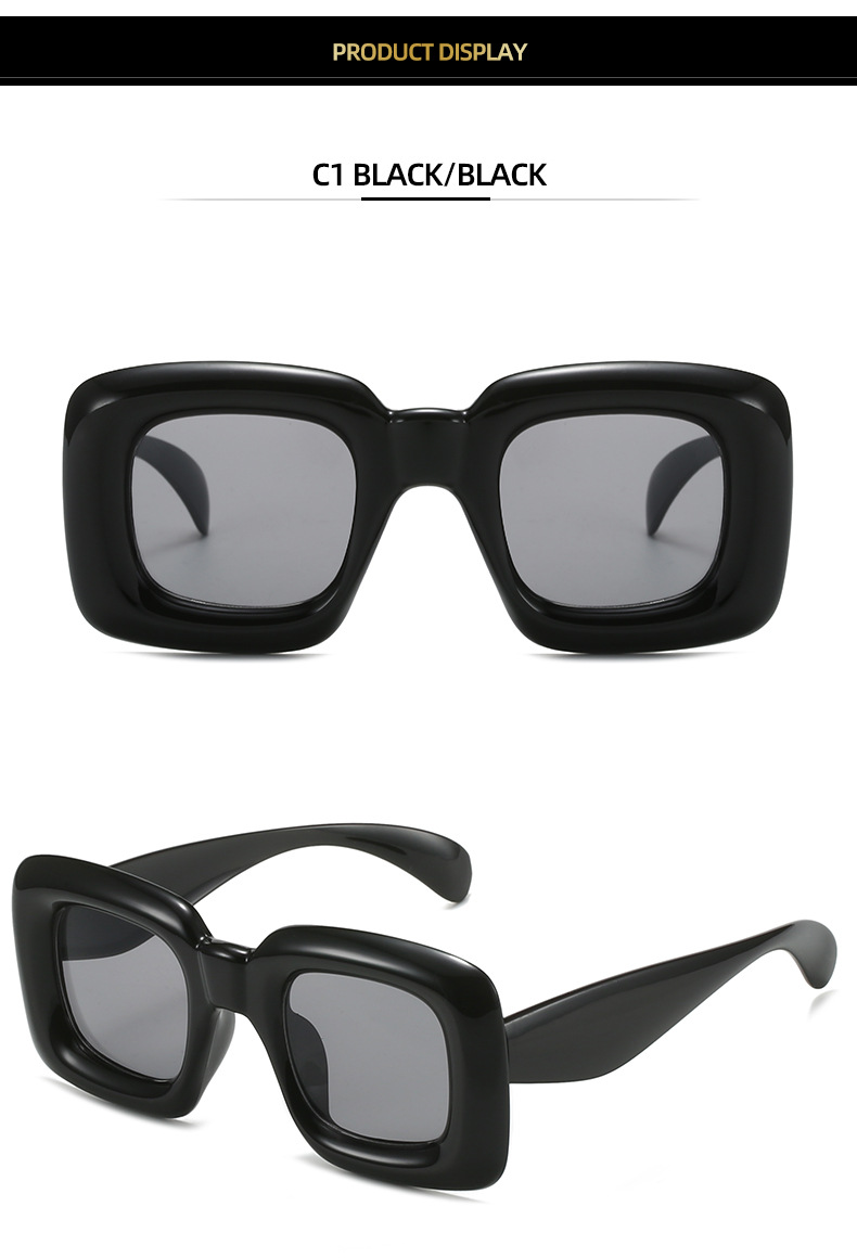 Outdoor Occasion Solid Color Pattern Children Unisex Gender Fashion Solid Color Ac UV400 Protection Square Full Frame Women's Sunglasses