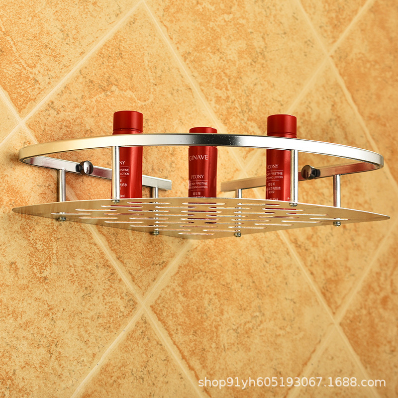 Bathroom Triangular Shelf, Bathroom Toilet Washbasin Shower Corner Storage Rack, No-Drill Washstand