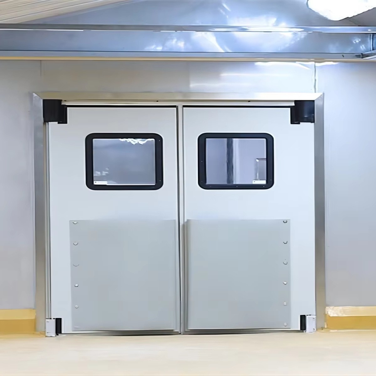 304不锈钢自由防撞门双向开合门超市冷库食品净化车间自由门厂家