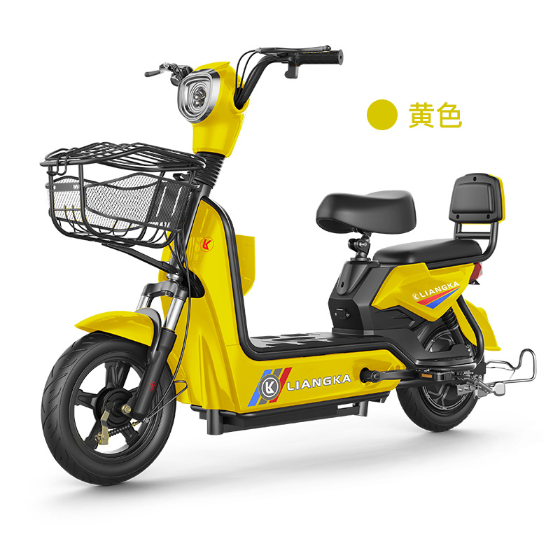 Scooter eléctrico estilo "Bright Coffee Flying Pigeon", nueva bicicleta eléctrica inteligente para adultos con estándares nacionales, bicicleta eléctrica con asistencia para estudiantes.