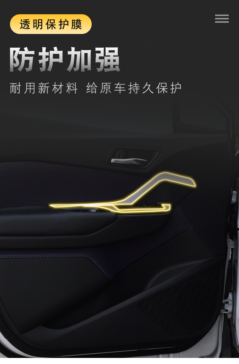 Interior Film for Toyota CHR 2018-2024 Center Console Screen TPU