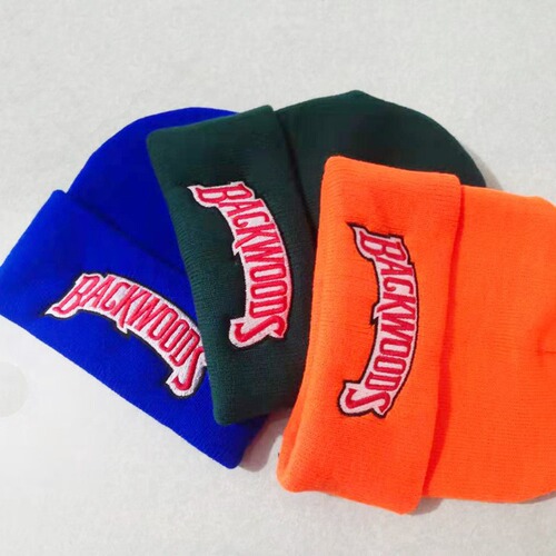 Autumn and Winter Men and Women Letter Backwoods Thermal Knitted Hat Embroidered Student Beanie Hat