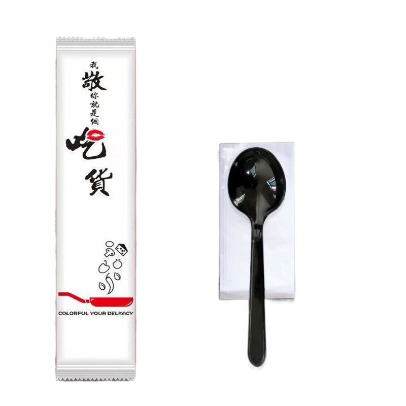 Tres conjuntos de palillos desechables cuatro conjuntos de comida rápida para llevar paquetes de cubiertos palillos comerciales cuatro en uno al por mayor