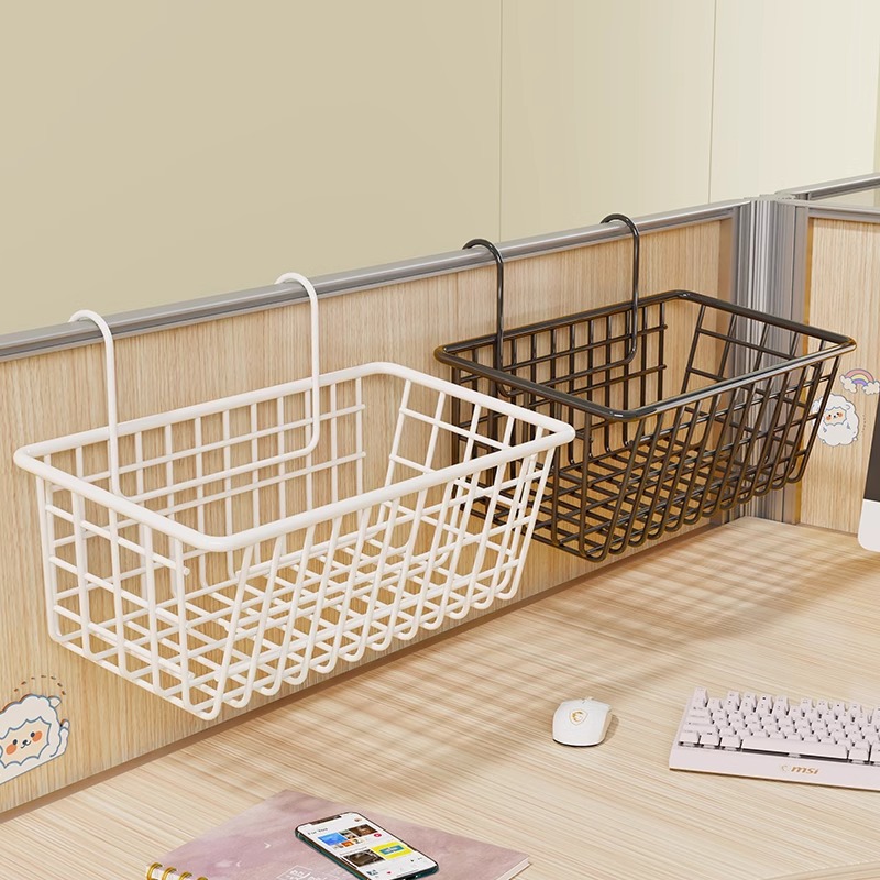 Office Station Hanging Basket Desktop Storage Rack Hanging Finishing Artifact Dormitory Table Top Products Box