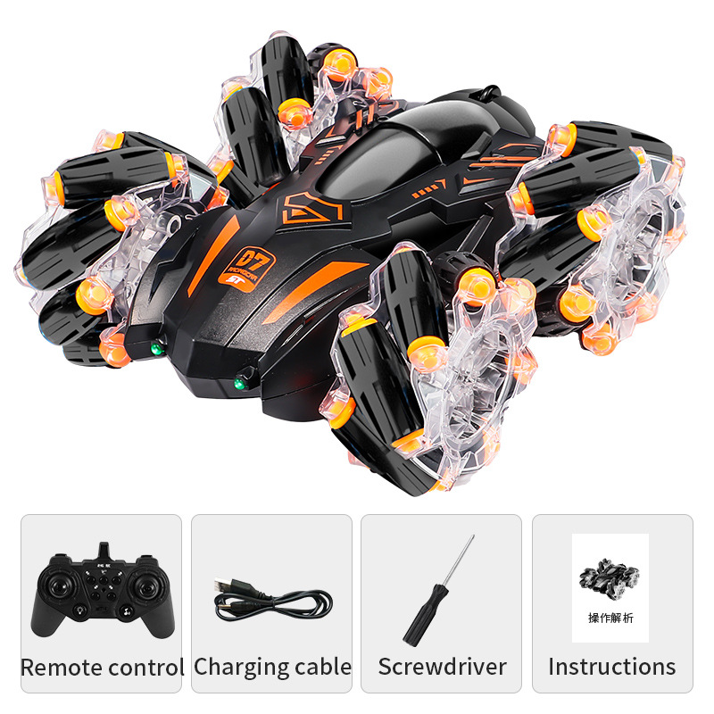 Nuevos productos transfronterizos seleccionados Sensor de gestos para niños Coche de control remoto Juguete Mini 2.4G Truco de deformación a la deriva Coche de doble cara