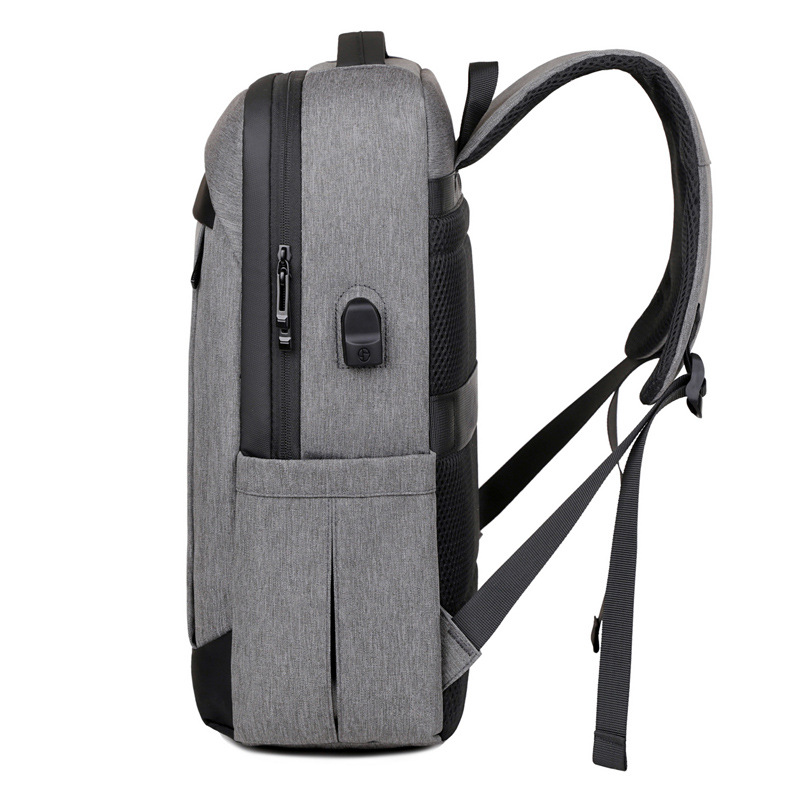 Nueva mochila de negocios multifuncional para hombres, carga USB, anti-salpicaduras, ocio, simple, mochila para computadora para estudiantes, marea