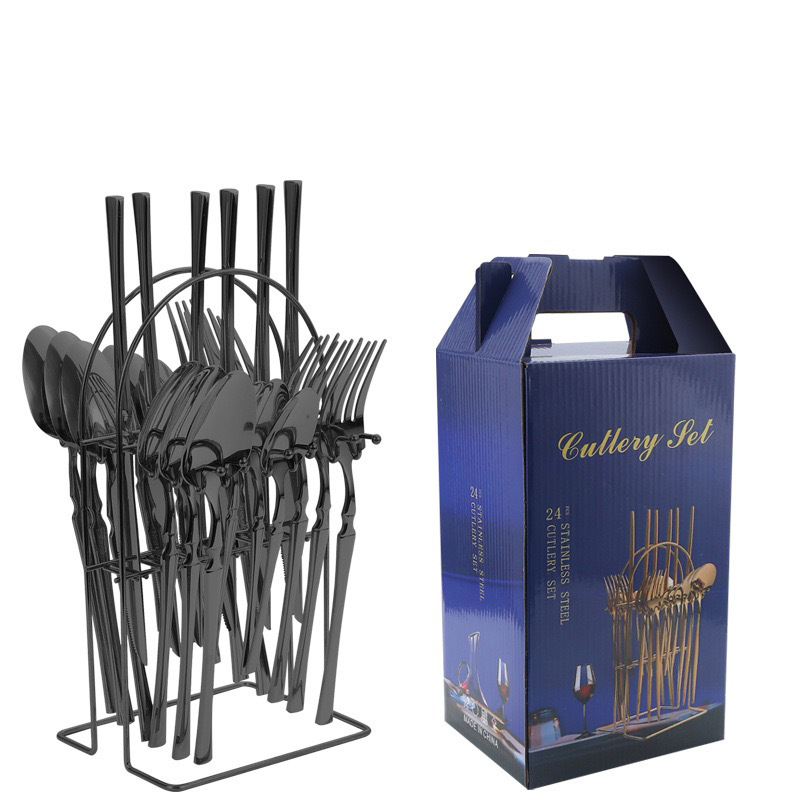 Trans-border Amazon Xiaoman cintura juego de vajilla de acero inoxidable hotel comida occidental cuchillo tenedor cuchara caja de regalo bistec cuchillo tenedor cuchara