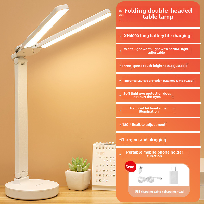Double head folding [charging model 4000 mAh] Lighting color+line+charging head