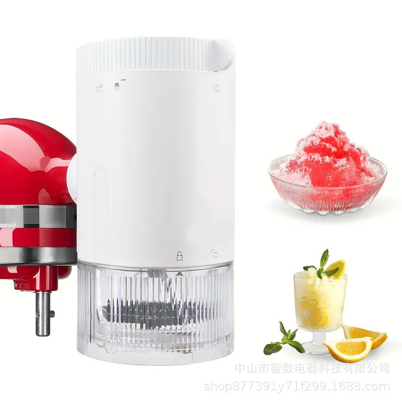 Suitable for Kitchenaid Desktop Chef Machine Shaved Ice Attachment Ice Shaver Accessories with Thick Blade and Thin Blade