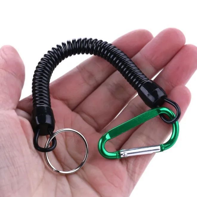 Una fuerte tracción de la cuerda de caña de pesca, cuerda de caña de pesca