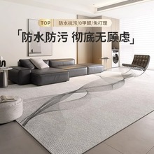 地毯客厅2024新款秋冬卧室房间床边沙发轻奢高级感地垫厚免洗可擦