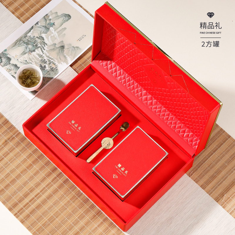 新款茶叶包装盒空礼盒半斤装铁观音肉桂岩茶金骏眉红茶礼盒装空盒